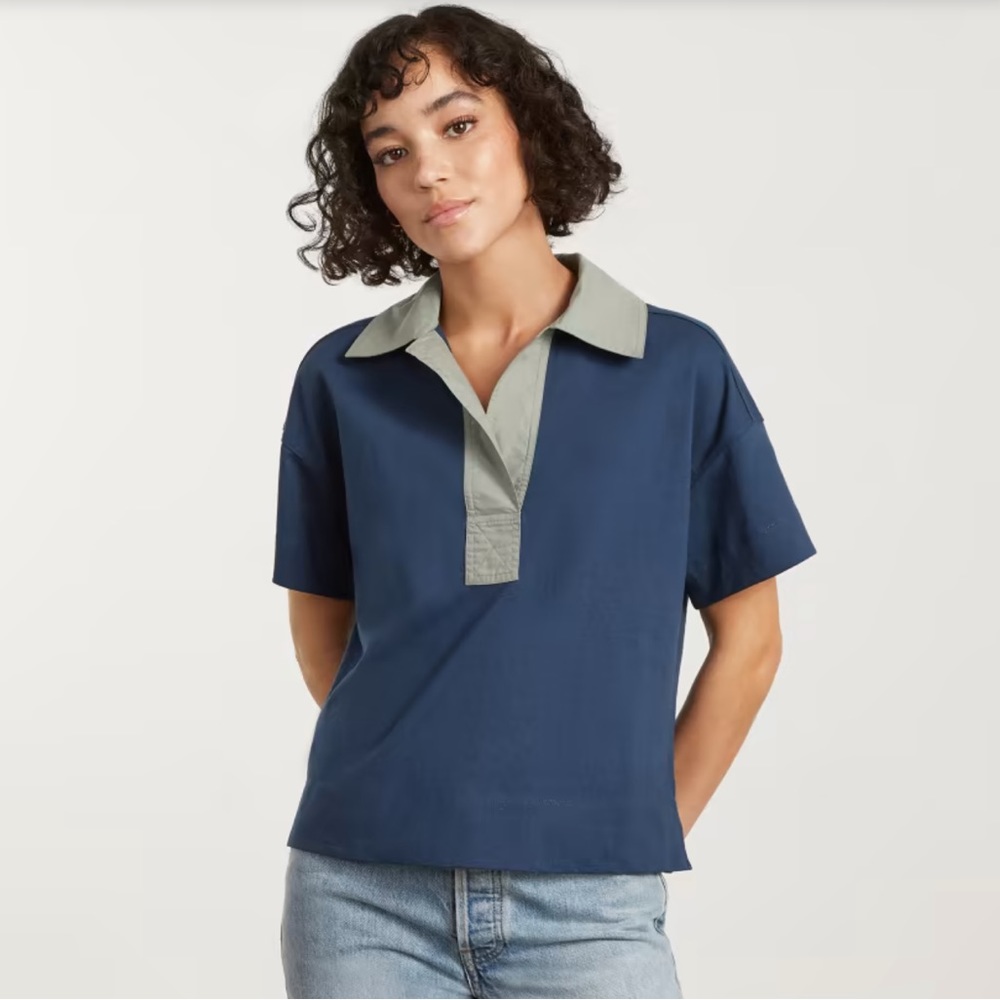 Everlane Retro Jersey Polo Size S